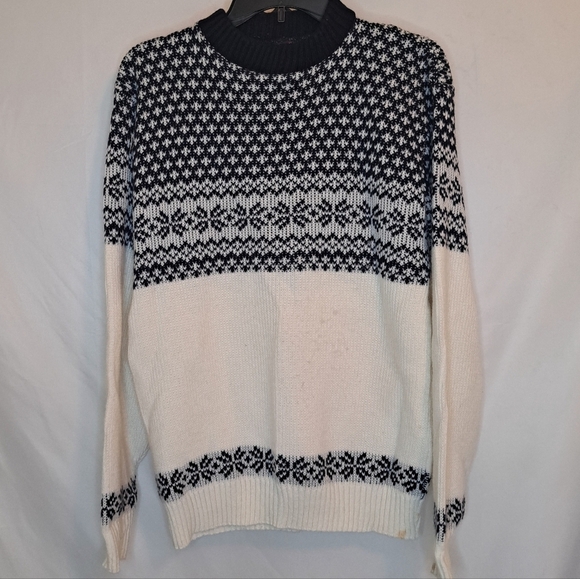 Kingsport Other - Vintage Ski Sweater Kingsport Navy and White Crewneck Sweater Womens XL #200